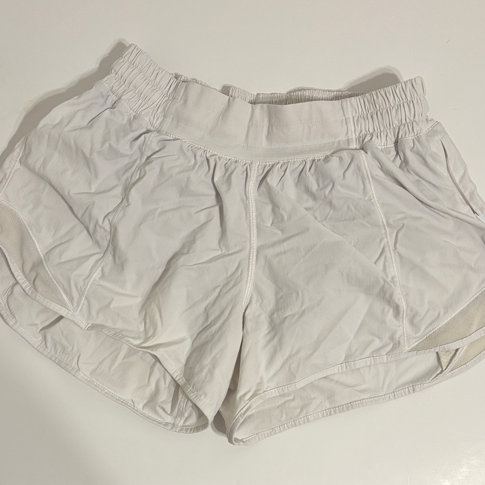 Women's White Athletic Shorts - S